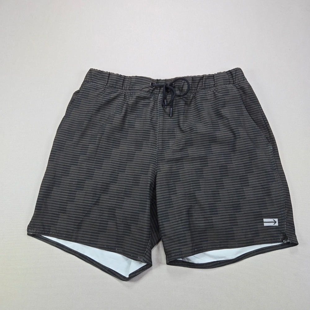 Projek Raw Performance Shorts Glitch Stripe Athletic Charcoal Black Mens L